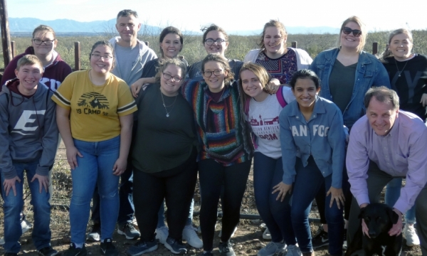 Honors students in Sidewalk U program traveled to the U.S.-Mexico border.