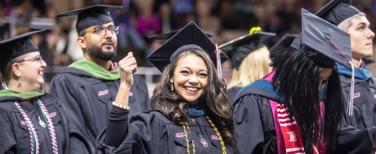 students at college of health sciences commencement, 2018