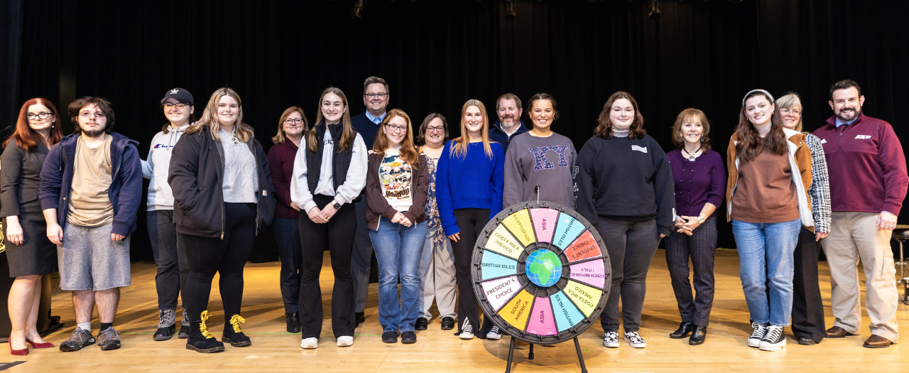 Students awarded the Spin the Wheel Scholarship